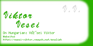 viktor vesei business card